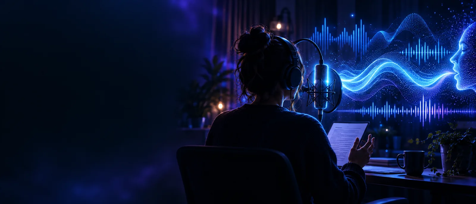Bildmaterial zu kreativer Audio- und Sprachproduktion